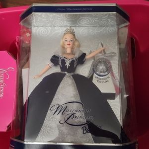 Millennium Princess, 2000 Celebration, 2002 Holiday Celebration Barbies